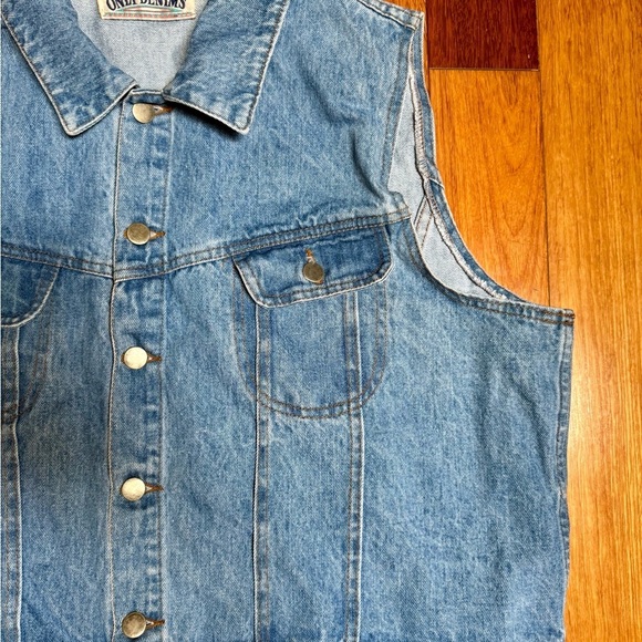 VINTAGE | Only Denims oversized blue vest size 20 or XXL - Picture 2 of 4